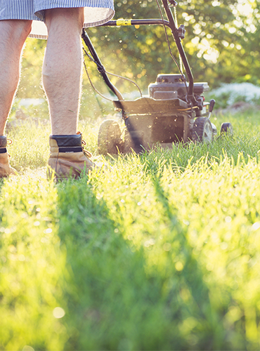 mowing